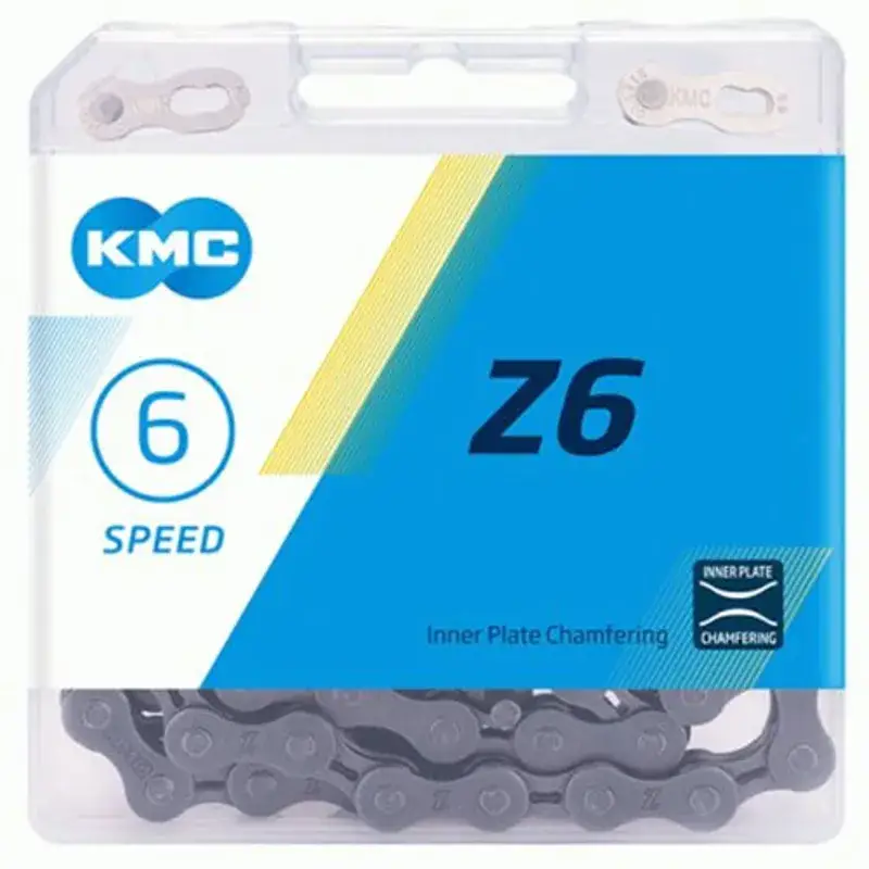 Balfes Bikes Kmc KMC Z6 Chain 114L in Grey | Free postage over £30, £10 off first order, price match & 0% finance.