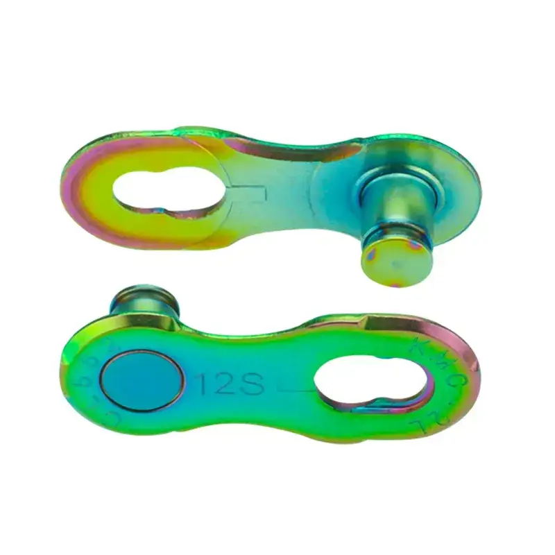 Balfes Bikes Kmc KMC MissingLink 12NR 12-Speed Chain Link 2pcs in Aurora Green | Free postage over £30, £10 off first order, price match & 0% finance.