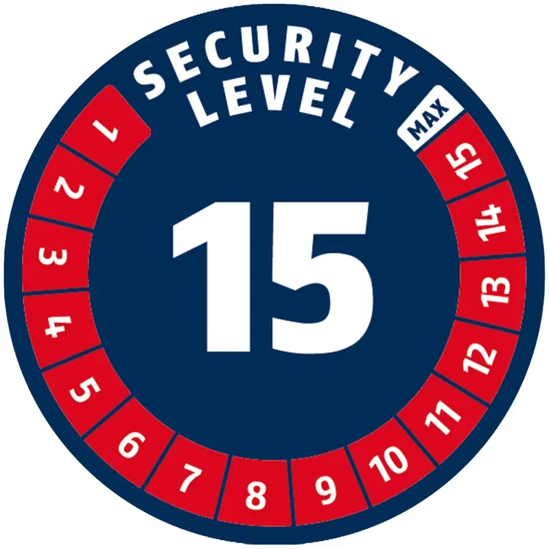 Abus Bordo Granit 6500K Folding Lock with SH Bracket in Black-4