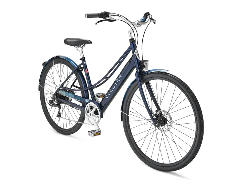 Electra Loft Go! 7D EQ Step-Thru Electric Hybrid Bike 2024 in Indigo-1