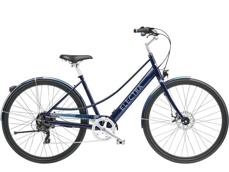 Electra Loft Go! 7D EQ Step-Thru Electric Hybrid Bike 2024 in Indigo
