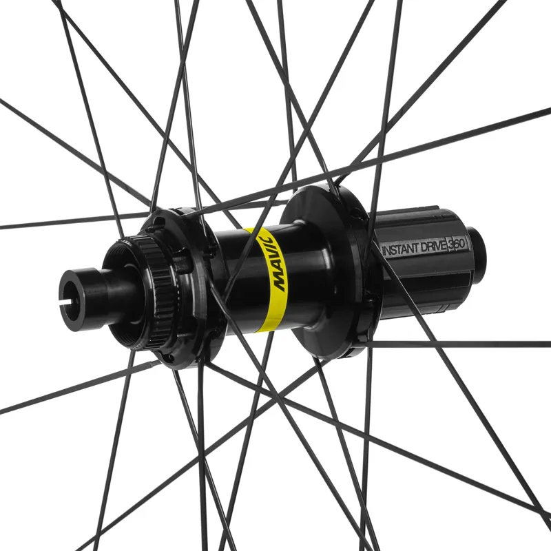 Mavic Ksyrium 30 Disc Centre Lock 700c Shimano HG Road 11/12 Rear Road Wheel in Black-1