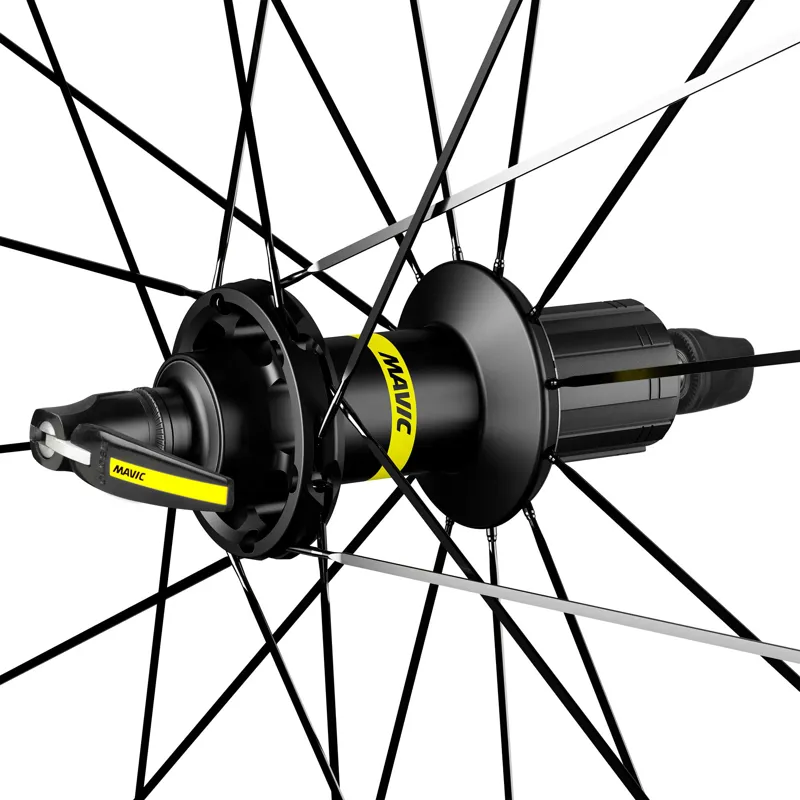 Mavic Ksyrium S Rim Brake Quick Release 700c Shimano HG Road 11/12 Rear Road Wheel in Blac-1