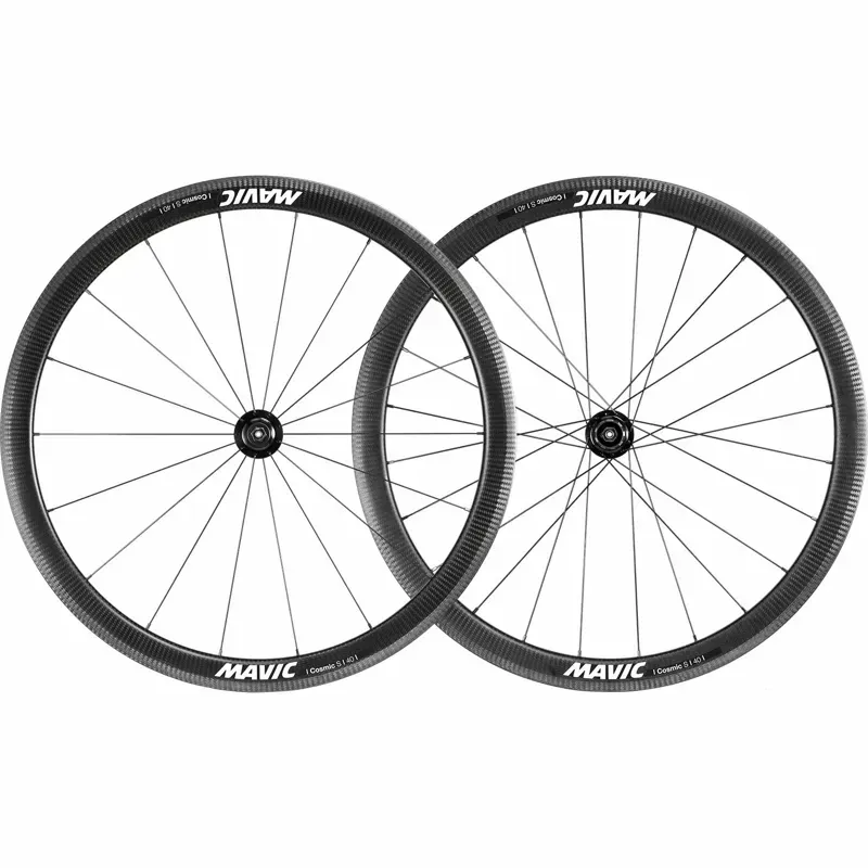 Mavic Cosmic S 40 Rim Brake Wheels in Black-1