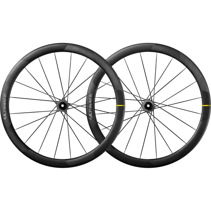 Mavic Cosmic Ultimate 45 Disc Centre Lock Campagnolo 9/12 Road Wheel Pair in Black