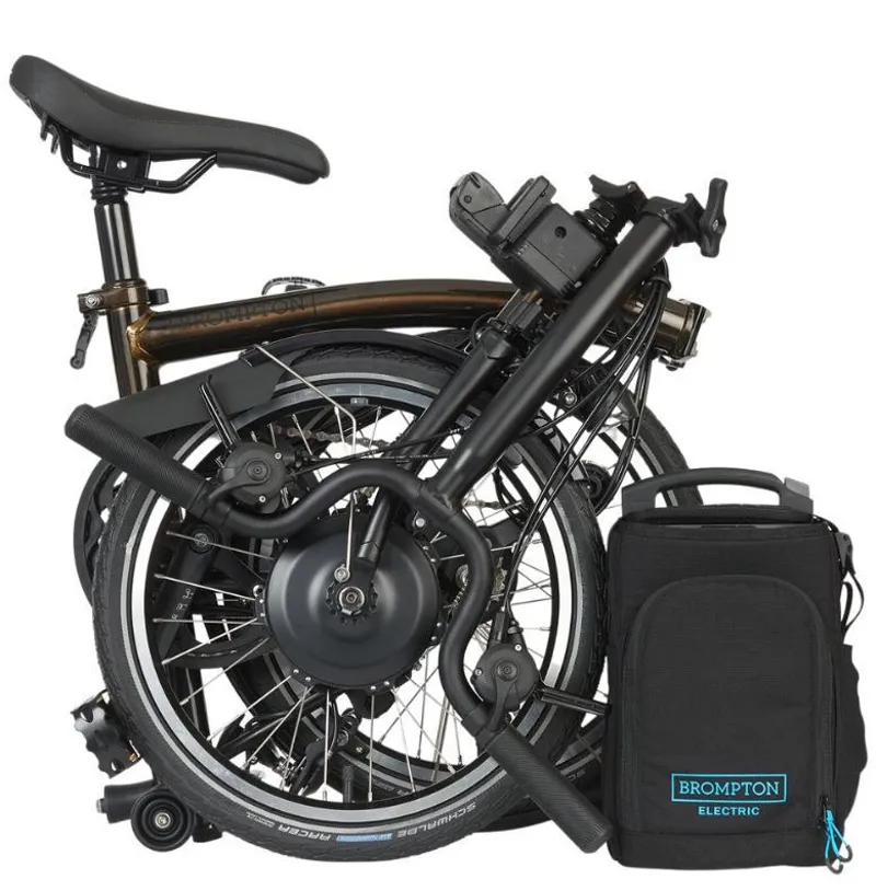 Brompton Electric C Line 4-speed Folding Bike 2025 in Black Lacquer-3