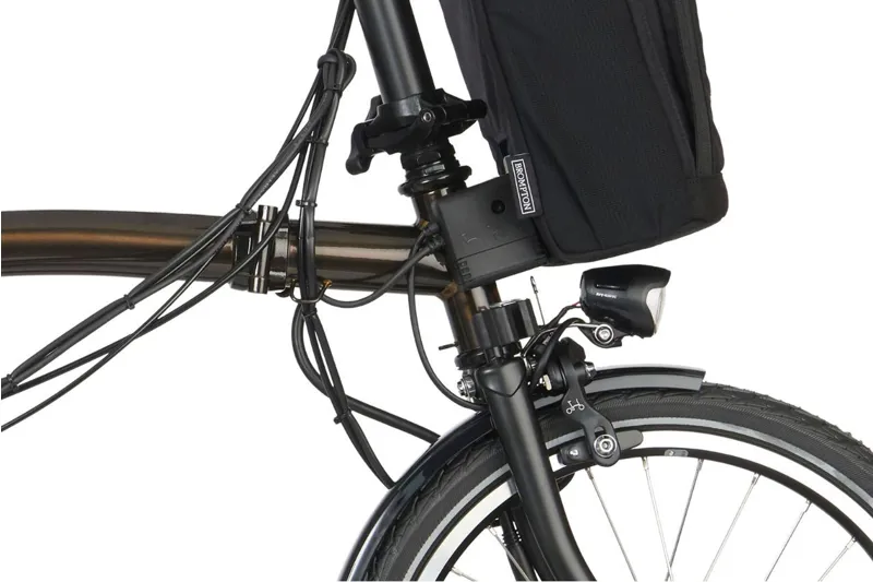 Brompton Electric C Line 4-speed Folding Bike 2025 in Black Lacquer-4