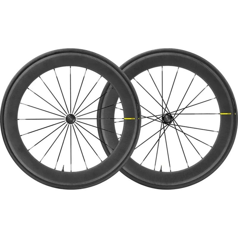 Mavic Ellipse Pro Carbon 65 UST 700c Rim Brake Road Wheel Pair in Black