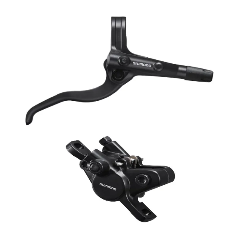 Shimano BR-MT400 / BL-MT400 Bled Brake Lever and Post Mount Calliper-1