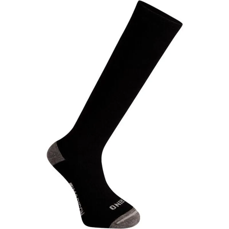 Madison Isoler Merino Deep Winter Knee-High Sock in Black-1