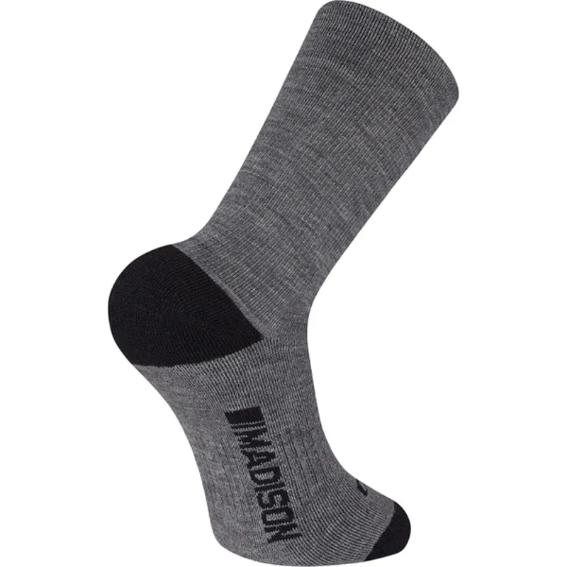 Madison Isoler Merino Deep Winter Socks in Grey-1