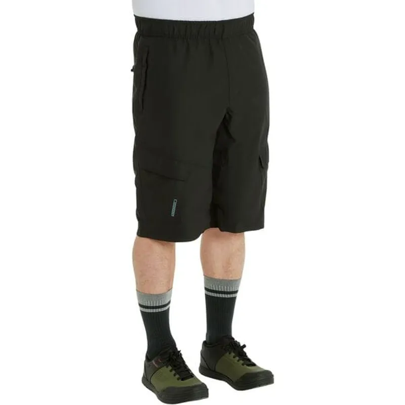 Madison Freewheel Baggy Shorts in Black-2