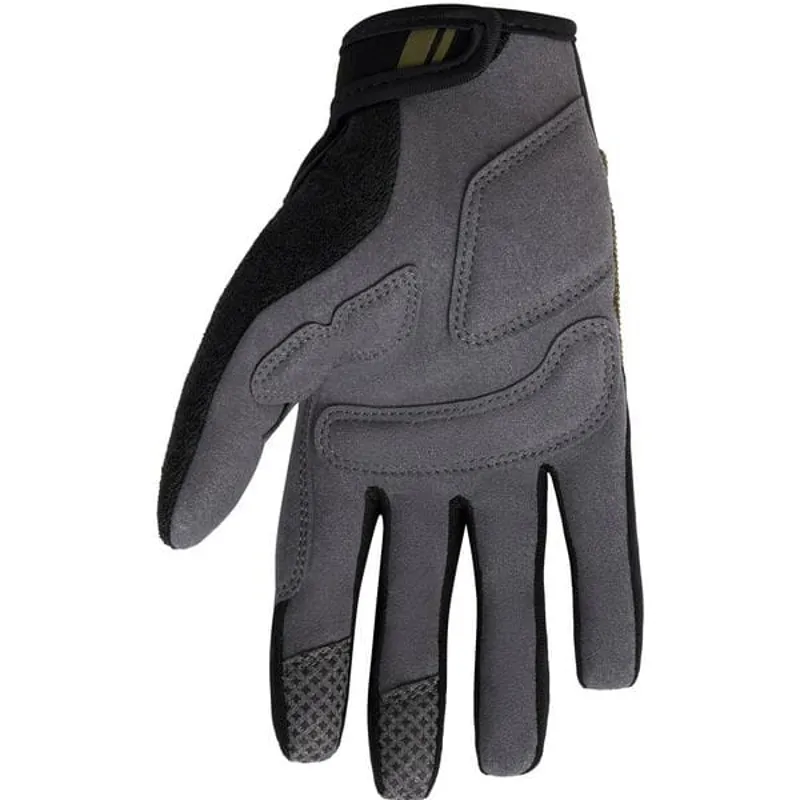 Madison Youth Freewheel Trail Full Finger Gloves in Olive Green-1