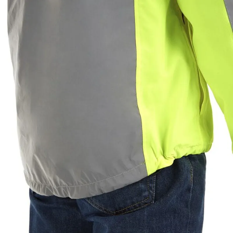 Madison Stellar FiftyFifty Reflective Waterproof Jacket in Hi-Viz Yellow/Silver-3