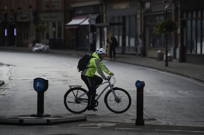 Madison Stellar FiftyFifty Reflective Waterproof Jacket in Hi-Viz Yellow/Silver-6