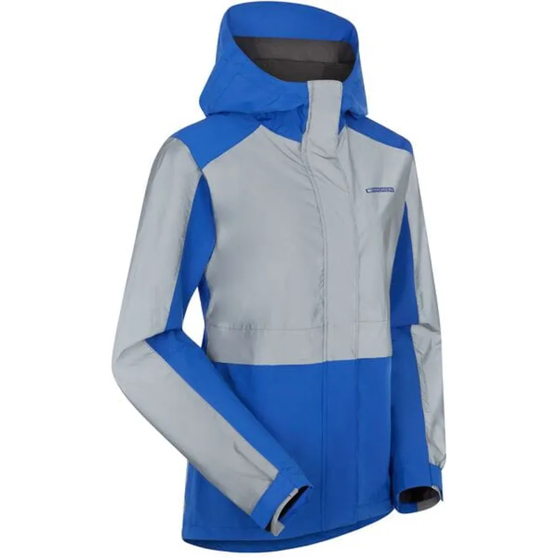 Madison Women's Stellar FiftyFifty Reflective Waterproof Jacket in Blue/Silver-1