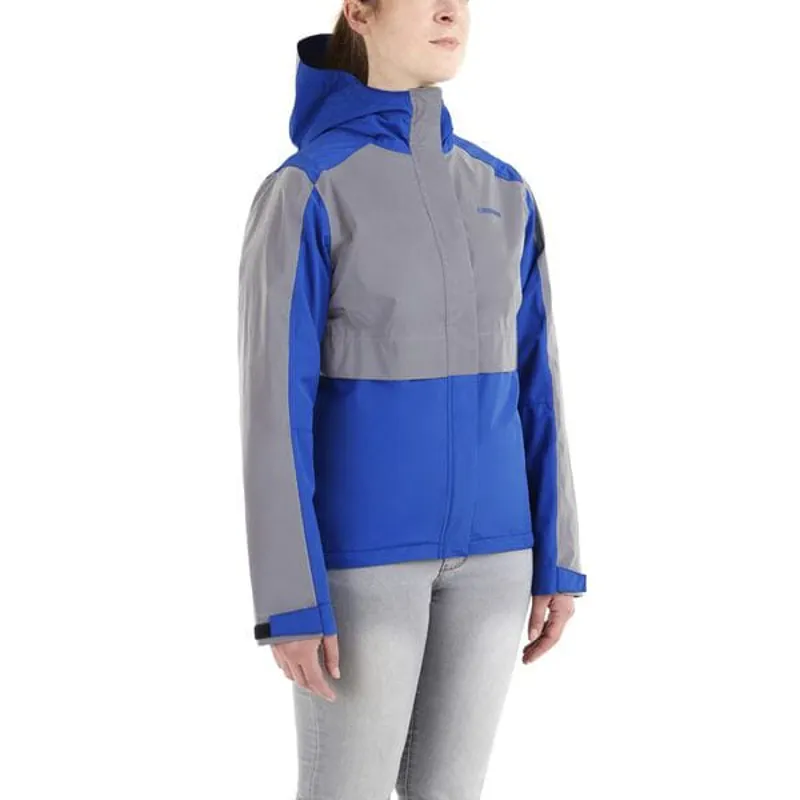 Madison Women's Stellar FiftyFifty Reflective Waterproof Jacket in Blue/Silver-2