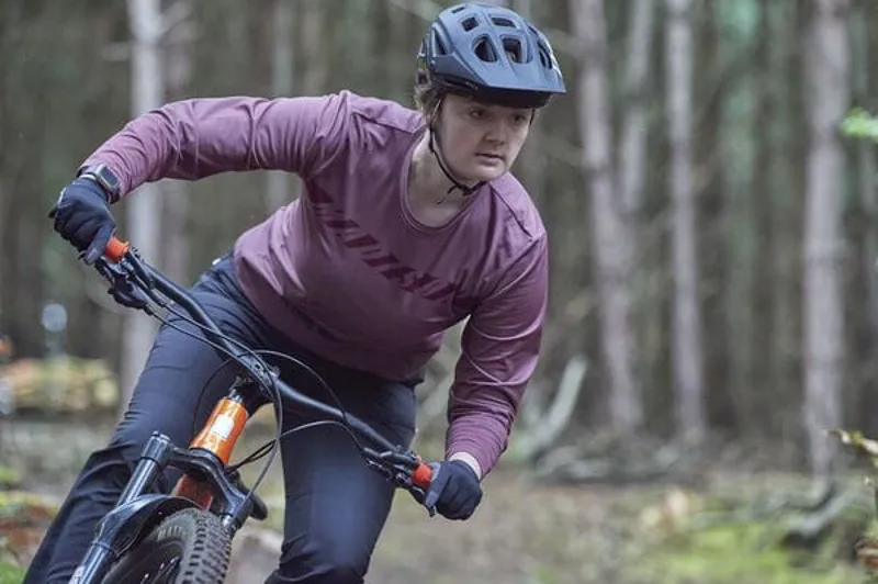 Madison Women's Zenith Long Sleeve Thermal Jersey in Mauve-2