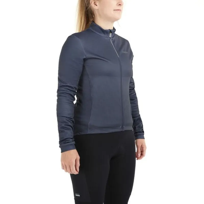 Madison Women's Sportive Long Sleeve Thermal Jersey in Navy Haze-6