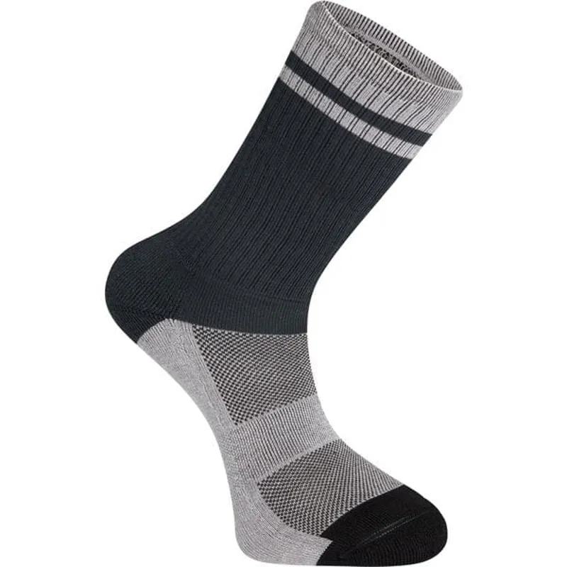Madison Roam Extra Long Socks in Grey/Black