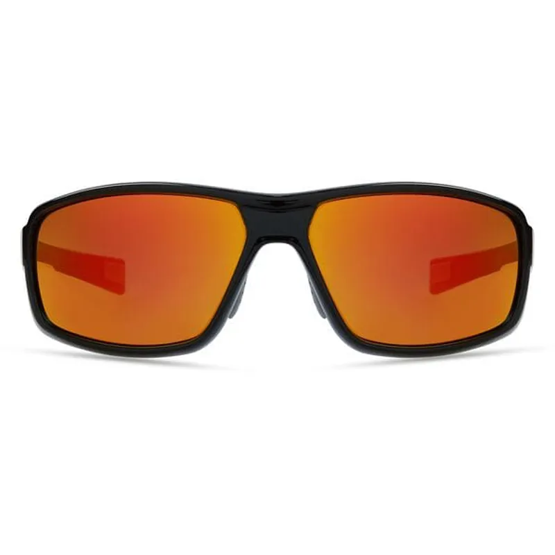 Madison Target Glasses in Gloss Black/Fire Mirror-3