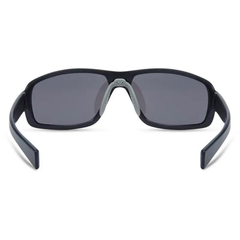 Target Sunglasses in Matt Black/Silver Mirror-2