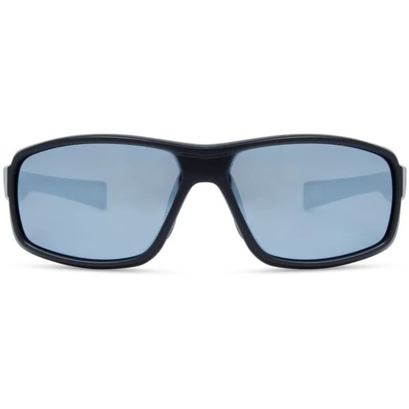 Target Sunglasses in Matt Black/Silver Mirror-3