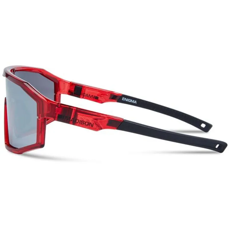 Madison Enigma Sunglasses 3 Pack in Crystal Red/Black Mirror/Amber and Clear Lens-1