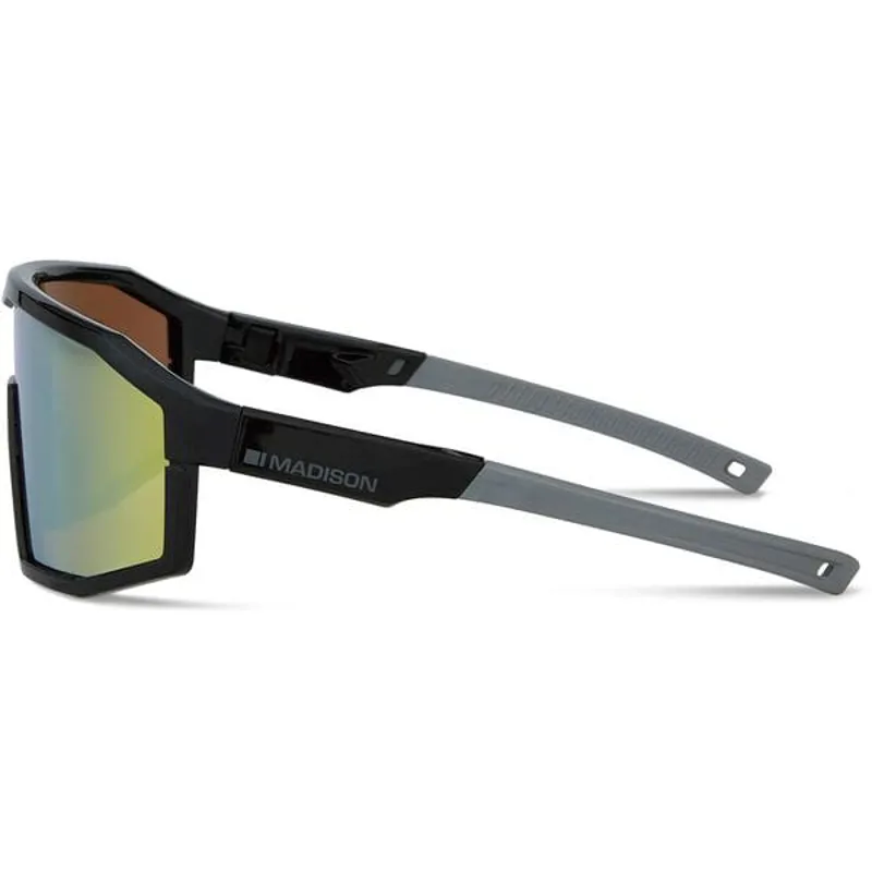 Madison Enigma Glasses in Gloss Black/Bronze Mirror-1