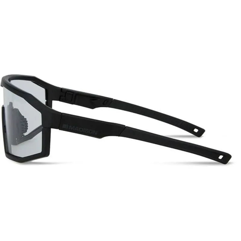 Madison Enigma Glasses in Matt Black/Clear-1