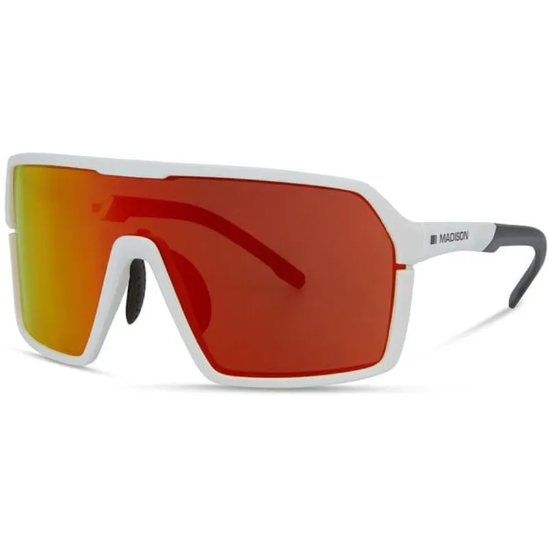 Madison Crypto Glasses 3 Pack in Gloss White/Fire Mirror/Amber and Clear Lens