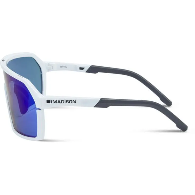 Madison Crypto Sunglasses 3 Pack in Gloss White/Blue Mirror/Amber and Clear Lens-1