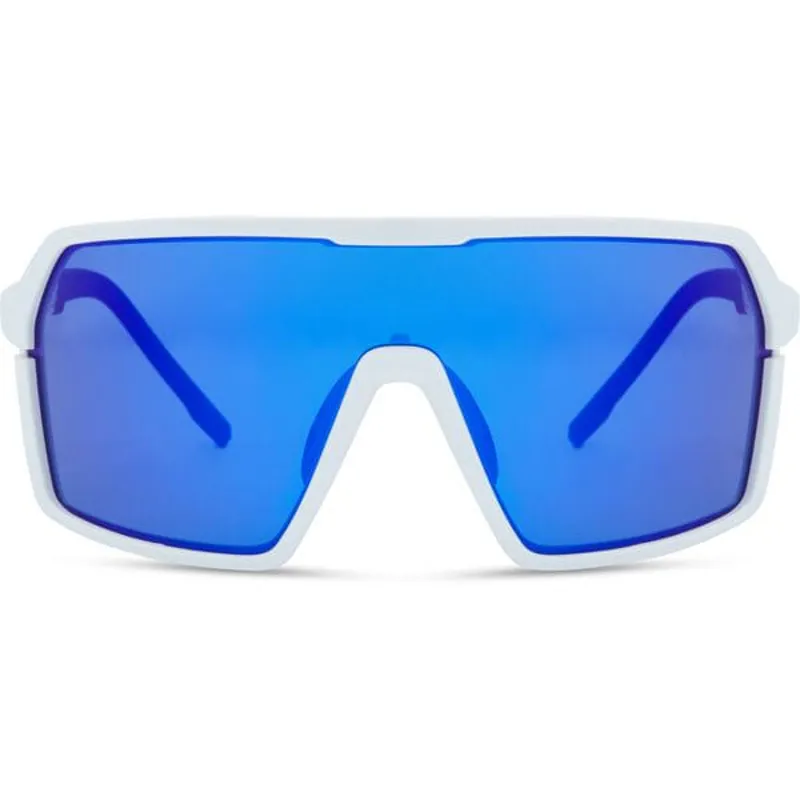 Madison Crypto Sunglasses 3 Pack in Gloss White/Blue Mirror/Amber and Clear Lens-3