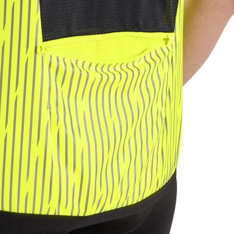 Madison Women's Stellar Reflective Windproof Gilet in Hi-Viz Yellow-7