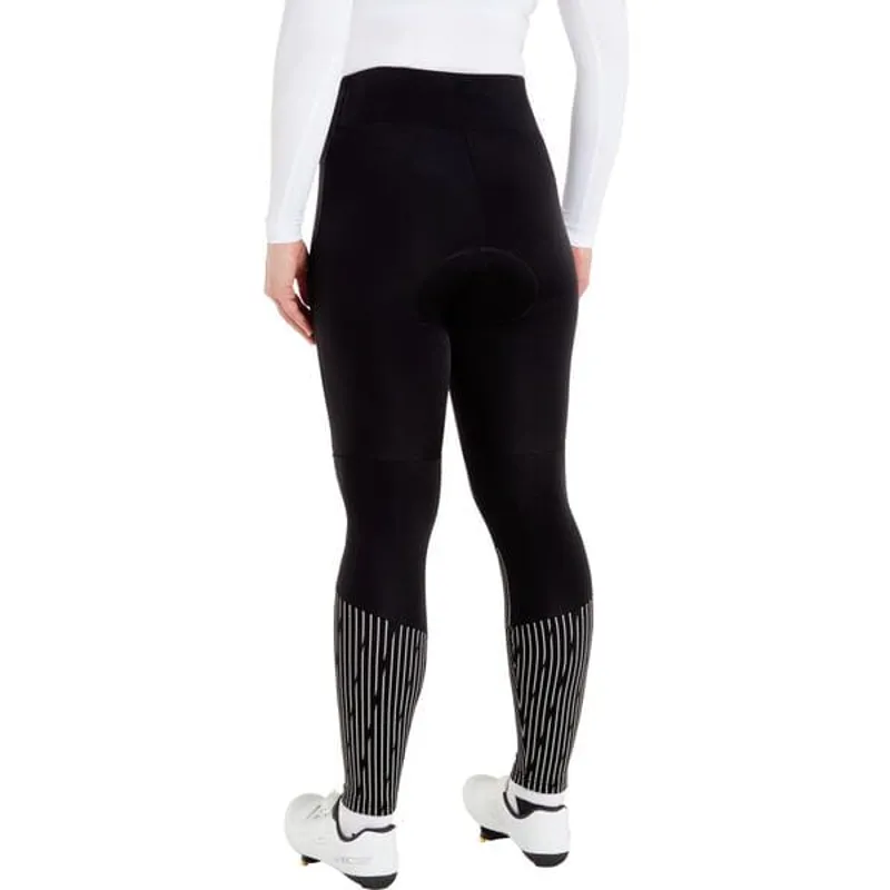 Madison Women's Stellar Padded Reflective Thermal Tights with DWR Black-6