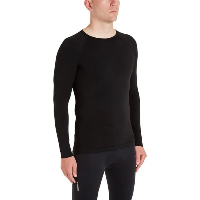 Madison Roam Isoler Mesh Long Sleeve Baselayer in Black-1
