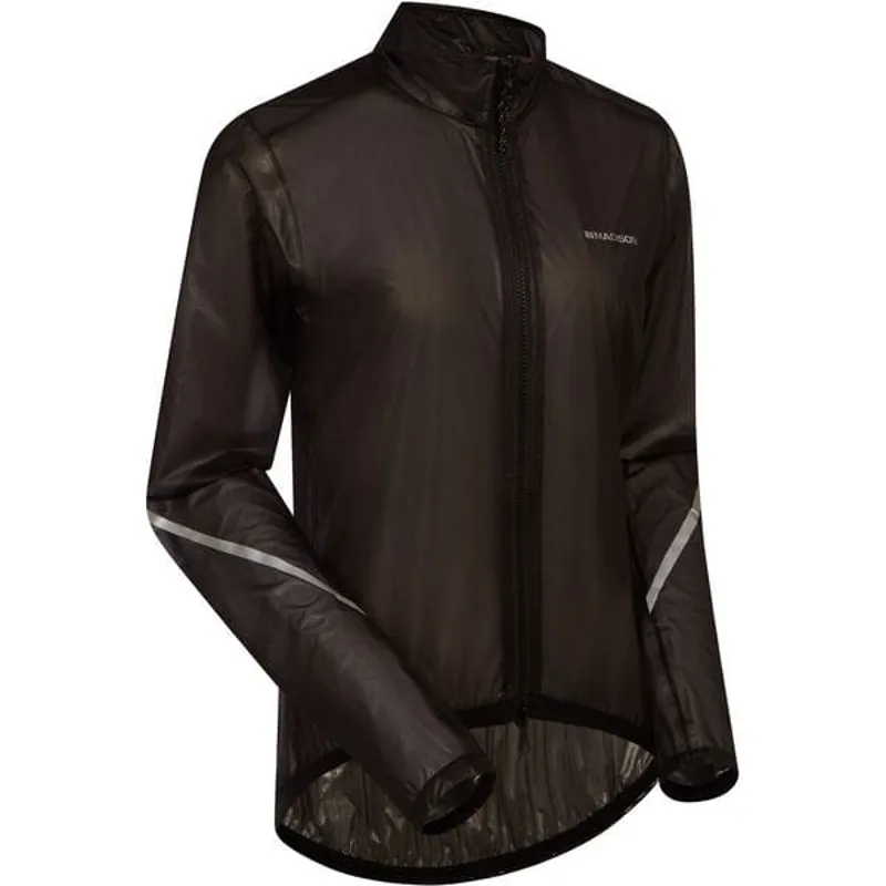 Madison Women's Flux 2-Layer Ultra Packable Waterproof Jacket in Black-1