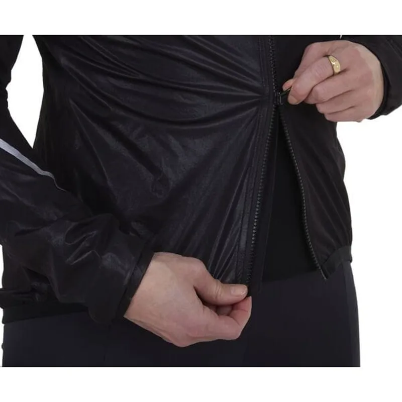 Madison Women's Flux 2-Layer Ultra Packable Waterproof Jacket in Black-5