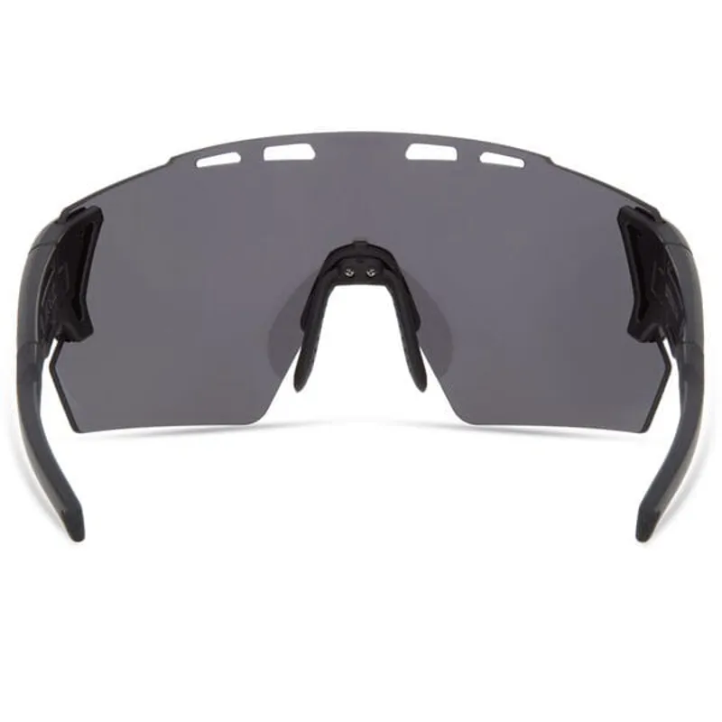 Madison Stealth II Sunglasses in Matt Black/Silver Mirror-2