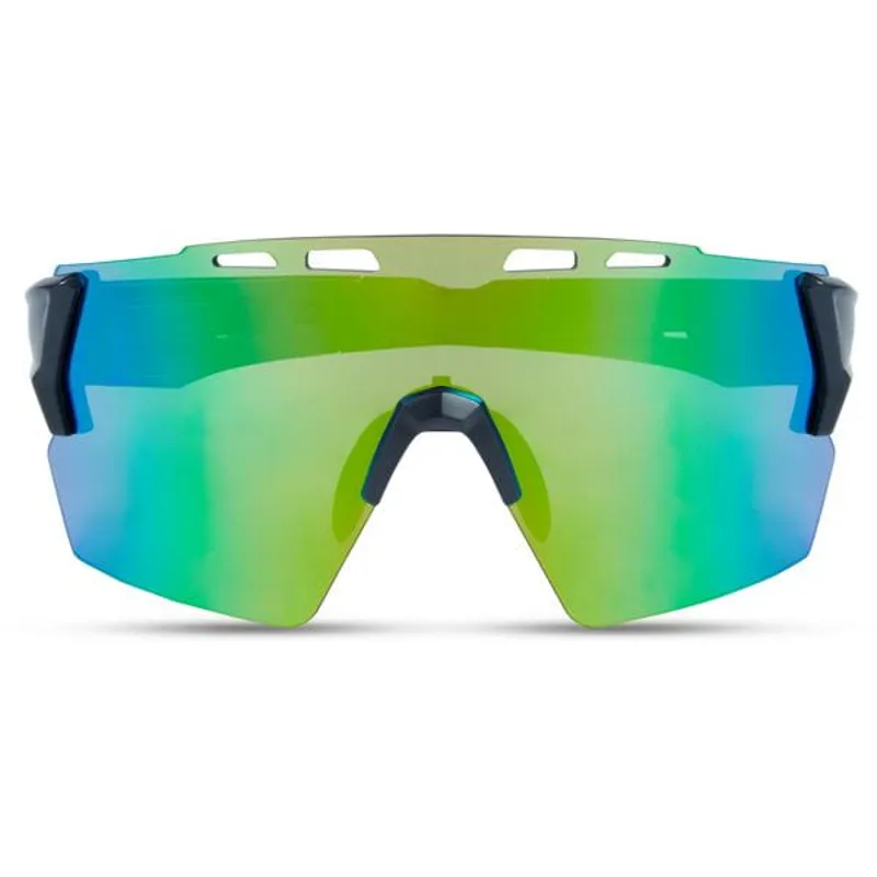 Madison Stealth II Sunglasses in Matt Dark Grey/Green Mirror-4