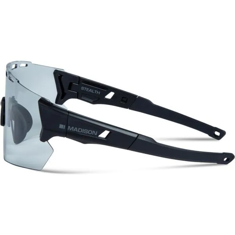 Madison Stealth II Sunglasses in Matt Black/Photochromic-1