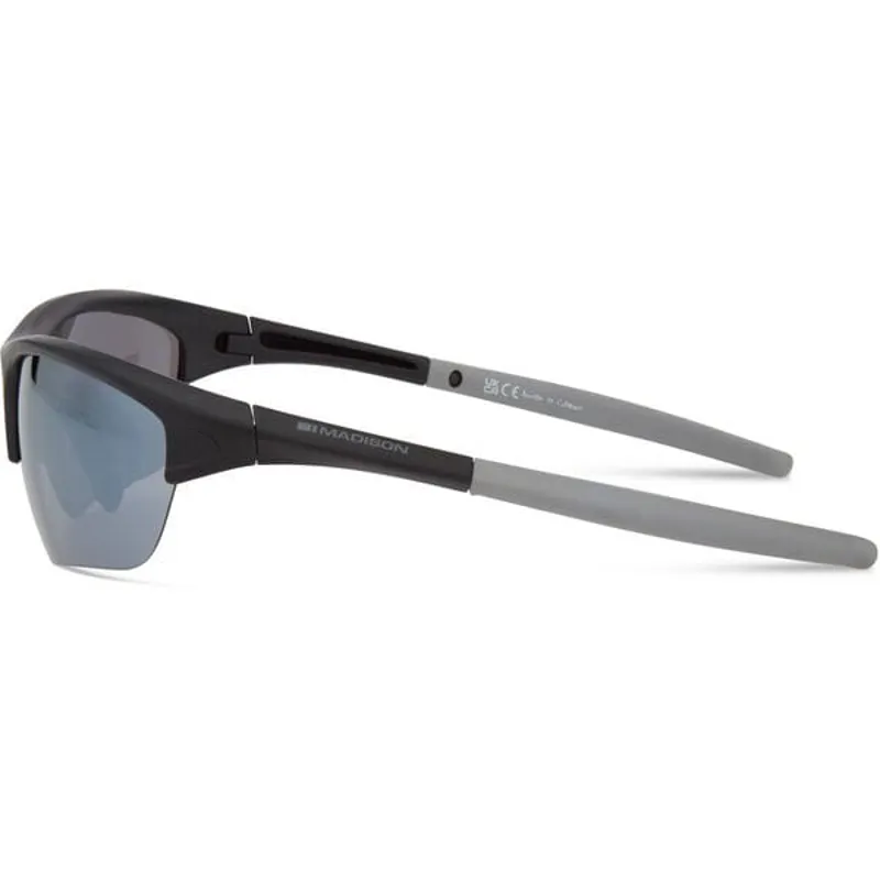 Mission II Sunglasses in Matt Black/Silver Mirror/Fire Mirror-1