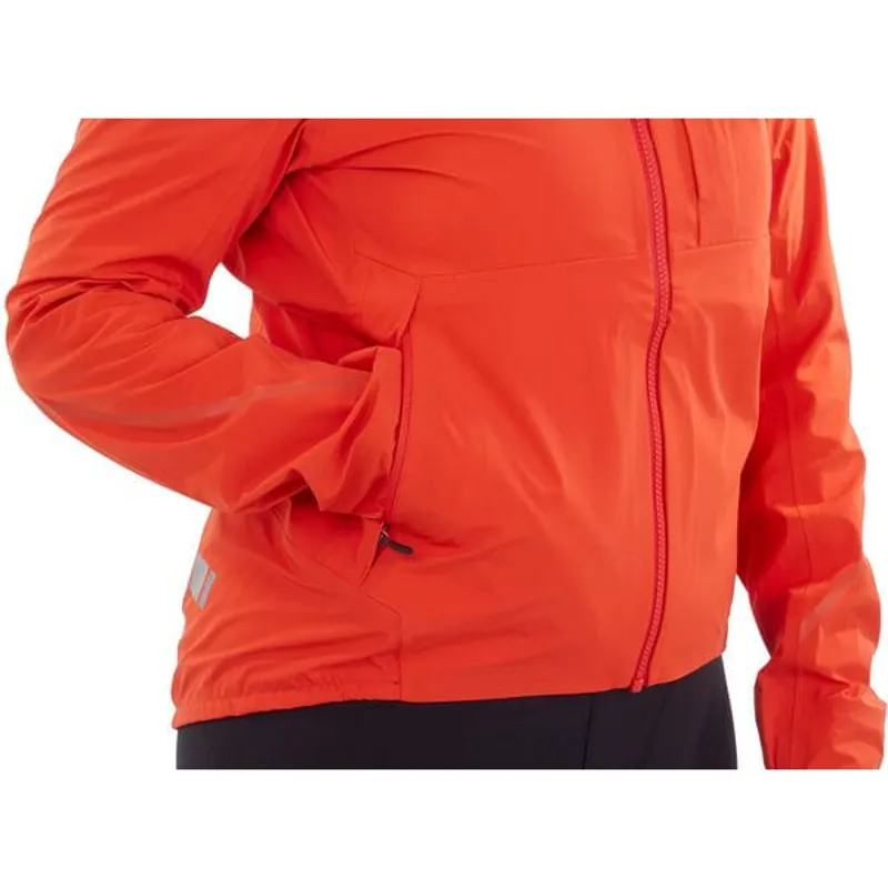 Madison Women's Flux 3-Layer Waterproof Trail Jacket in Magma Red-2