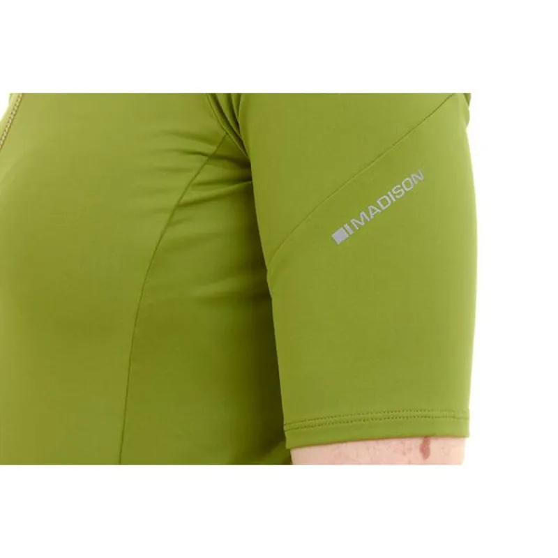 Madison Women's Roam Short Sleeve Jersey in Moss Green-5