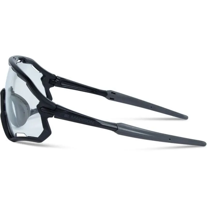Madison Code Breaker II Sunglasses in Matt Black/Clear-1