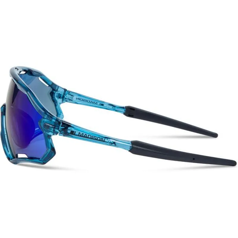 Madison Code Breaker II Sunglasses 3 Pack in Crystal Gloss Blue/Blue Mirror/Amber/Clear-1