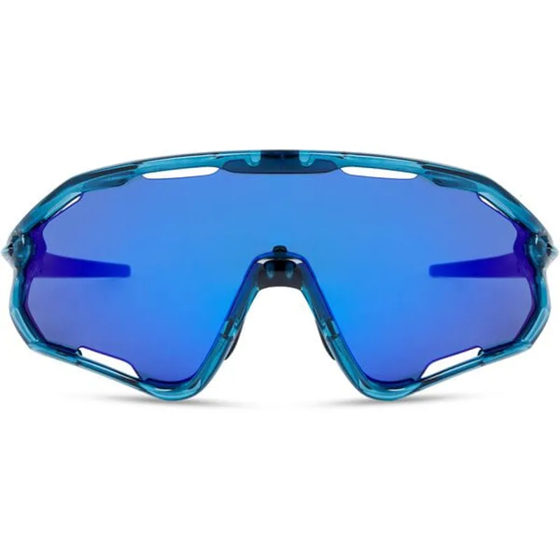 Madison Code Breaker II Sunglasses 3 Pack in Crystal Gloss Blue/Blue Mirror/Amber/Clear-3