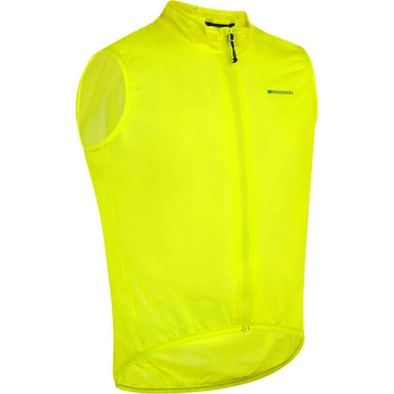 Madison Flux Ultra Packable Waterproof Gilet in Yellow-1
