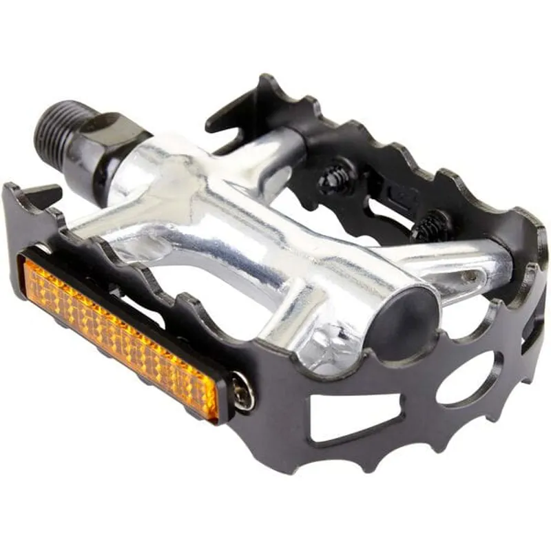 M Part Primo Alloy MTB 9/16in Pedals in Black/Silver -1