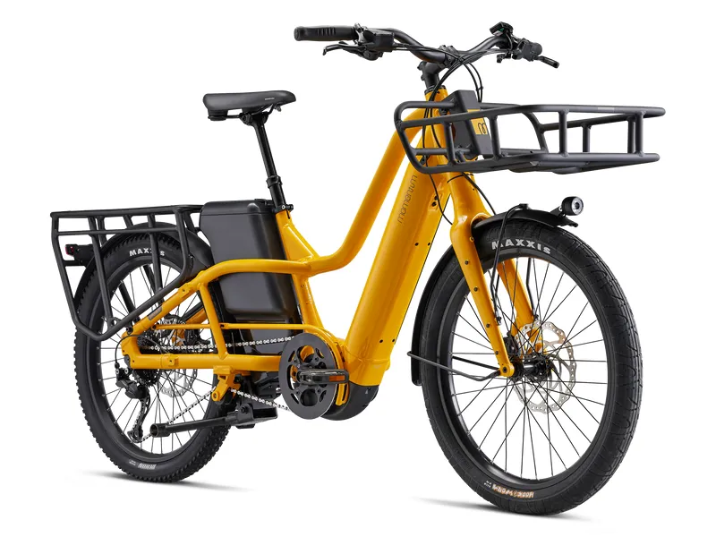 Momentum PakYak E+ Electric Cargo Bike 2025 in Bumblebee Yellow-1